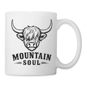 Bergstier Seele - Tasse - Weiß - Rechts