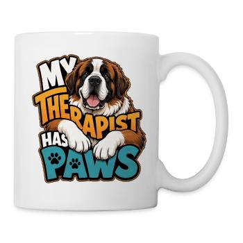 Sankt Bernhard - Tasse - Weiß - Rechts