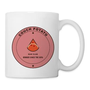 Couch Potato Run Club Badge - Tasse - Weiß - Rechts