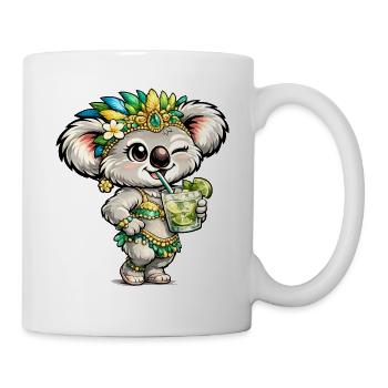 Süßer Koala mit Caipirinha Cocktail - Tasse - Weiß - Rechts