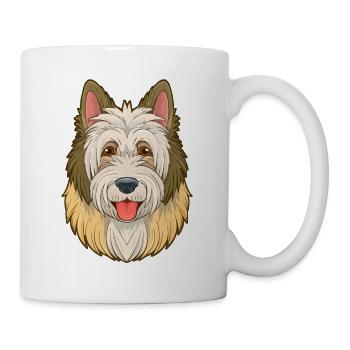 Old English Sheepdog (Comic Portrait) - Mug - white - Right