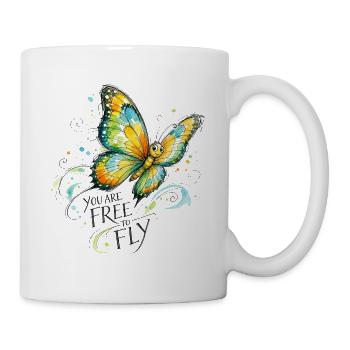 Butterfly colorful - Mug - white - Right