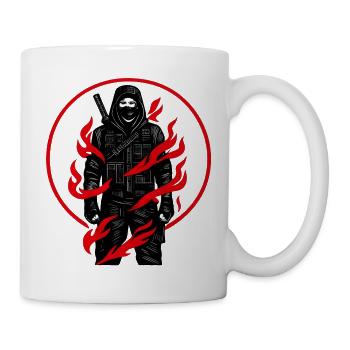 Flame Knight in the Shadows - Mug - white - Right