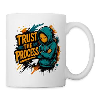 Trust The Process Graffiti Hoodie Art - Mug - white - Right
