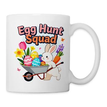 Egg Hunt Squad Bunny Easter Design - Mug - white - Right
