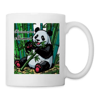 Die Katastrophen Murmel: Panda im Bambuswald - Tasse - Weiß - Rechts