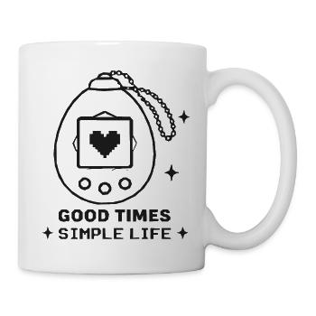 Retro Pocket Device Heart – Good Times - Mug - white - Right