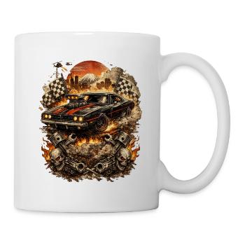 Fiery Musclecar Inferno - Mug - white - Right