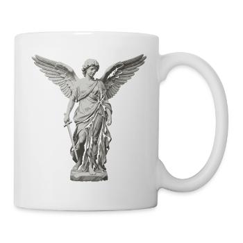 Winged Guardian Angel with Sword - Mug - white - Right