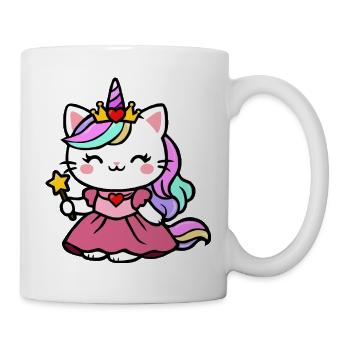 Cat Unicorn Princess - Mug - white - Right