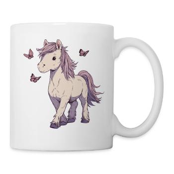 Bangs with butterflies - Mug - white - Right