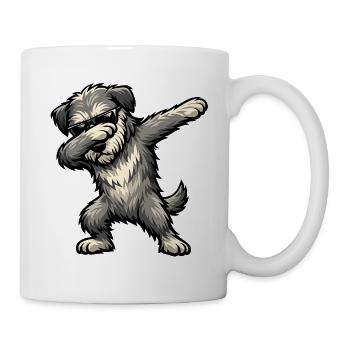 Dabbing Irish Wolfhound - Mug - white - Right