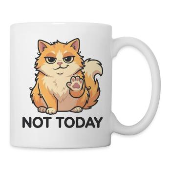 Not Today – Funny Cat - Mug - white - Right