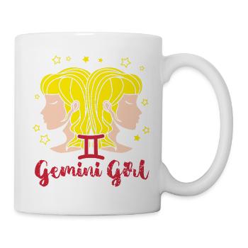 Sternzeichen Zwilling - Tasse - Weiß - Rechts