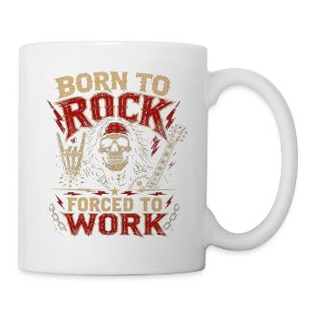 GEBOREN ZUM ROCK - Tasse - Weiß - Rechts