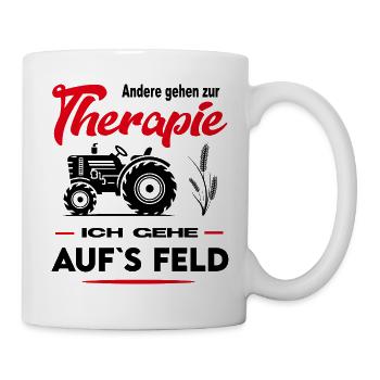 Bauer Bäuerin Landwirt Landwirtin Beruf Arbeit - Tasse - Weiß - Rechts