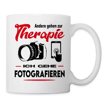 Fotograf Photograph Fotografin Arbeit Beruf - Tasse - Weiß - Rechts