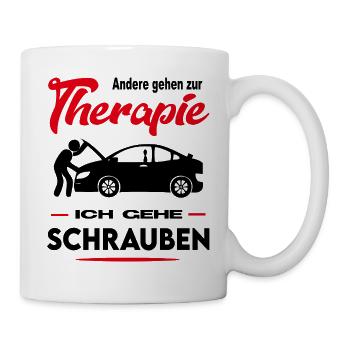 Automechaniker KFZ Mechaniker Schrauber Beruf - Tasse - Weiß - Rechts