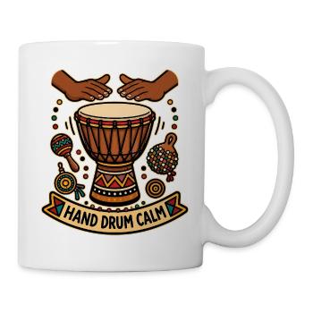 HAND DRUM CALM - Mug - white - Right