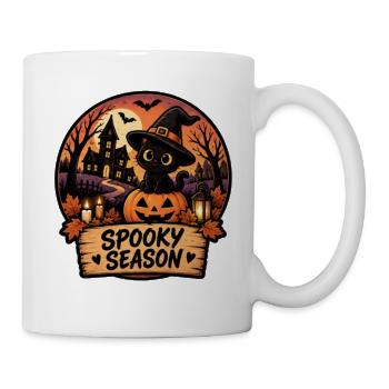 Spooky Cat Pumpkin Magic - Mug - white - Right