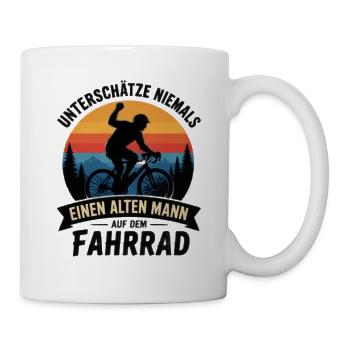 Radabenteuer im Abendlicht - Tasse - Weiß - Rechts