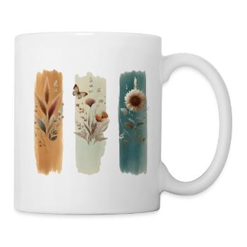 Wild Flowers - Tasse - Weiß - Rechts