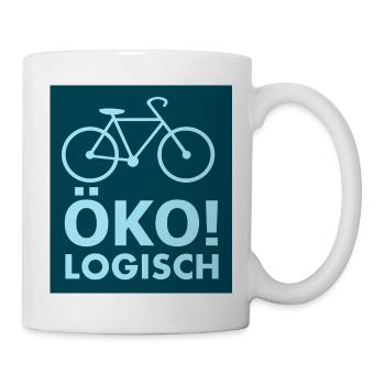 oeko_logisch1 - Tasse - Weiß - Rechts