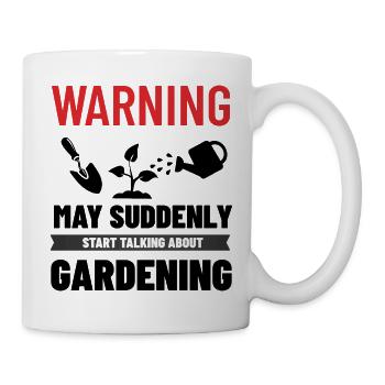 Lustiges Gärtner-Geschenk für Pflanzen-Mama-Gärtner-Liebhaber - Tasse - Weiß - Rechts
