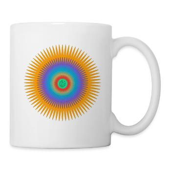 Abstrakte Blume 2 - Tasse - Weiß - Rechts