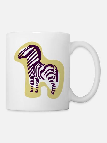 animals_zebra - Tasse - Weiß