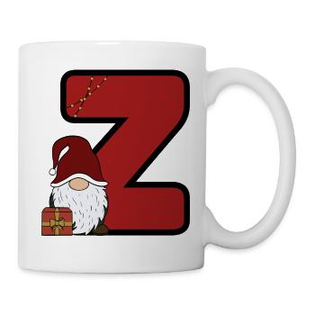 Z Weihnachtsgnom Z Design - Tasse - Weiß - Rechts