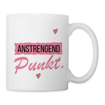 Jung war anstrengend - Lustige Sprüche - Tasse - Weiß - Rechts