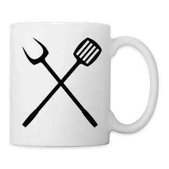 grill_grillzange besteck - Tasse - Weiß - Rechts