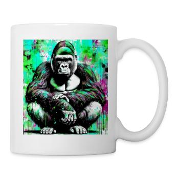 Gorilla - Tasse - Weiß - Rechts
