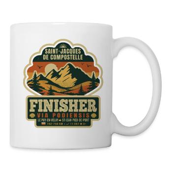 Finisher Via Podiensis Compostela - Tasse - Weiß - Rechts
