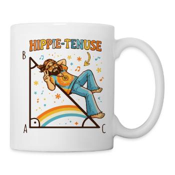  Lehrer Hippie-Tenuse Hypotenuse Wertschätzung - Tasse - Weiß - Rechts