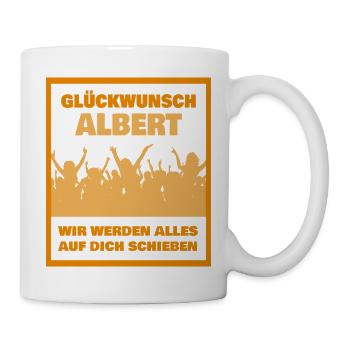 Kollege Albert - Tasse - Weiß - Rechts