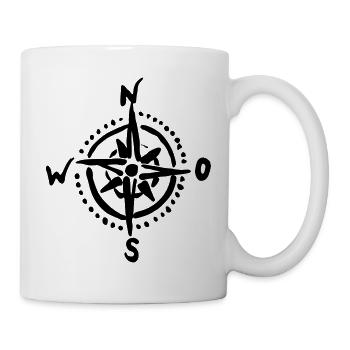 Kompass  - Tasse - Weiß - Rechts