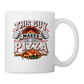 Dieser Typ macht die beste Pizza - Tasse - Weiß - Rechts