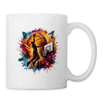 Basketball Basketball Trikot Basketball Farbe - Tasse - Weiß - Rechts