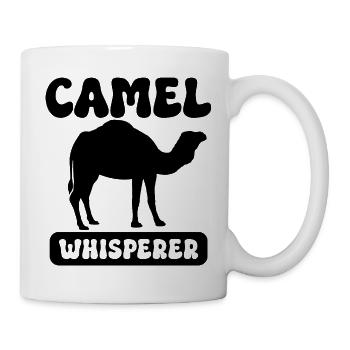 Kamel Flüsterer - Tasse - Weiß - Rechts