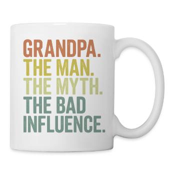 Opa der Mann, der Mythos, der schlechte Einfluss - Tasse - Weiß - Rechts
