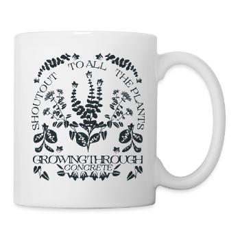 EIN GRÜSSEN AN ALLE PFLANZEN - Tasse - Weiß - Rechts