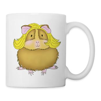 Meerschweinchen Blond Glamour - Tasse - Weiß - Rechts