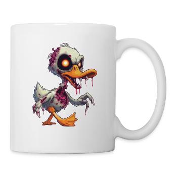 Zombie Ente - Tasse - Weiß - Rechts