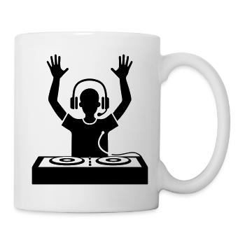 DJ - Tasse - Weiß - Rechts