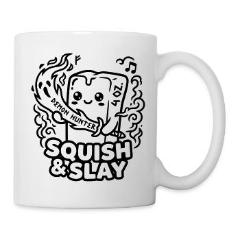 Squish & Slay – Butter Squishy Demon Hunter Kawaii - Tasse - Weiß - Rechts