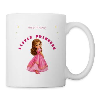 Kleine rosa Prinzessin - Tasse - Weiß - Rechts