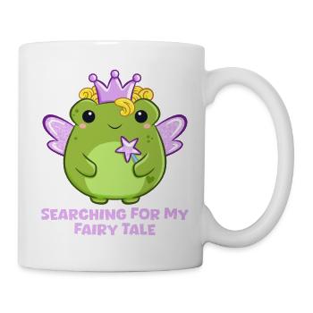 Gute Fee als Frosch mit Zauberstab und Spruch - Tasse - Weiß - Rechts