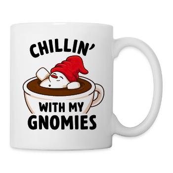 Chillin mit GNOMIES Becher - Tasse - Weiß - Rechts